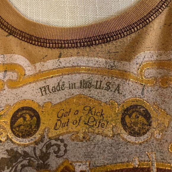 Harley Davidson Made in the USA 100% Cotton Elbow Sleeve T, Size Small - Picture 6 of 8